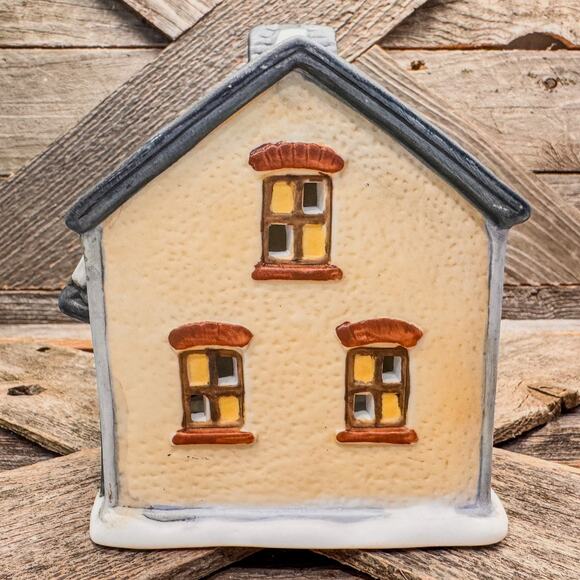 1991 Vintage Americana Porcelain Collectible  Post Office Light Up Building-6"H - Picture 5 of 9